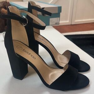 Boohoo Black Women's Heeled Sandals